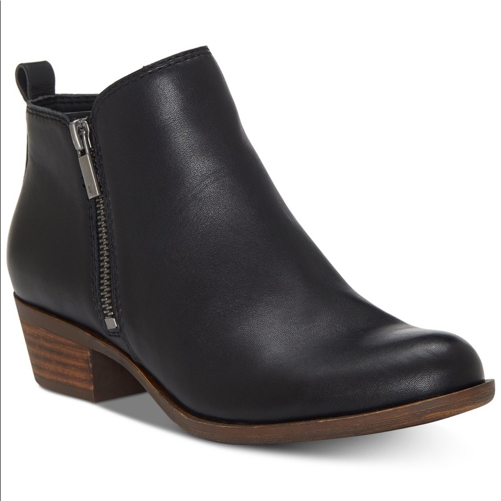 COPY - Lucky Brand Basel Black Leather Booties Size 7